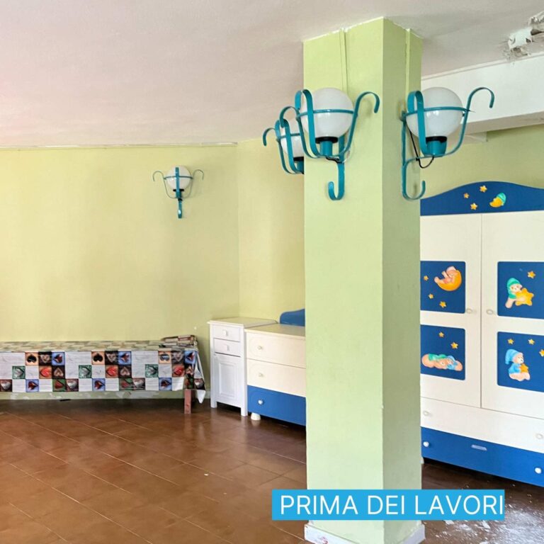 sala interna per bambini da ristrutturare